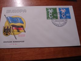 Deutsche Bundespost, FDC Europamarken 1958