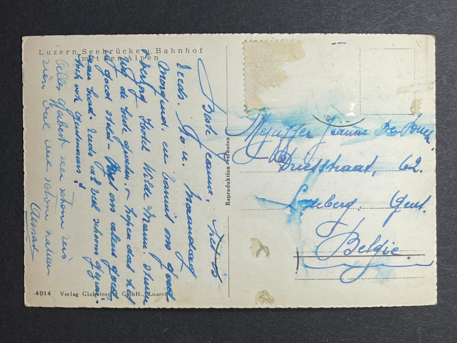 Cartoline postali: Luzern, Seebrücke und Bahnhof – Usato da Steg VS venduto da _vinci_ 1