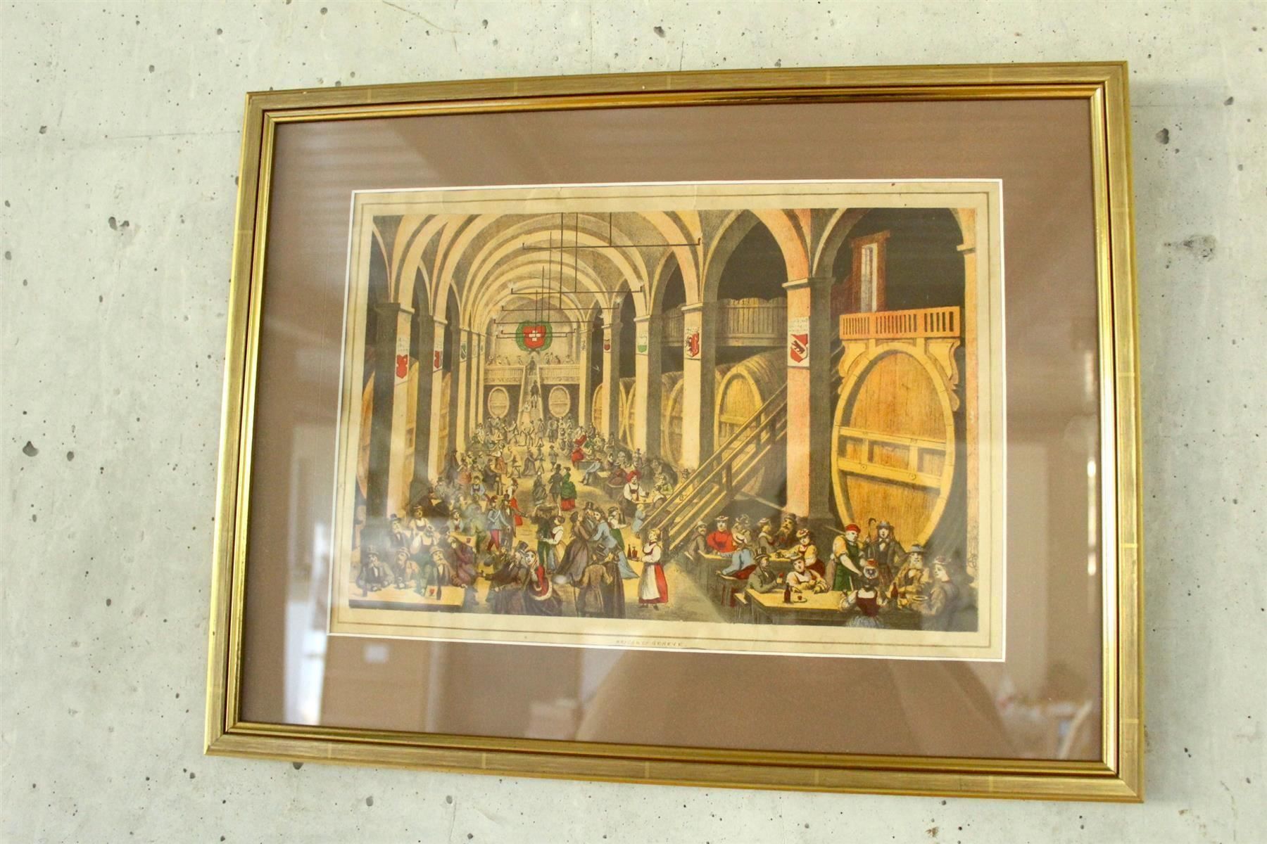 Incisioni: KORNHAUSKELLER BERN (Schweiz, 19. Jh.) – Usato da Bern venduto da Vintageprints 2