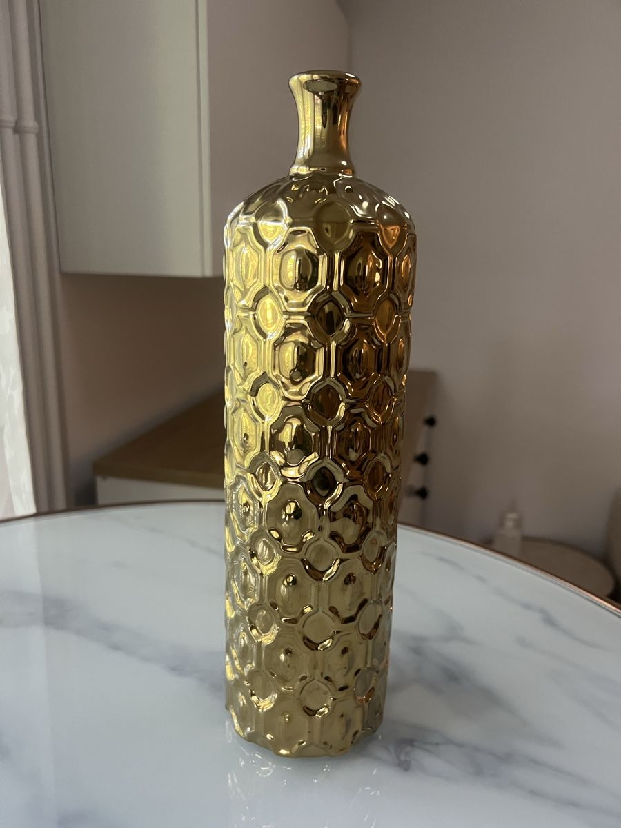Vasi & Recipienti: Dekovase goldfarben strukturiert – Usato da Zürich venduto da R1908 1