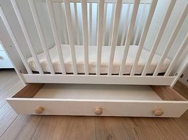 IKEA GONATT Babybett mit Matratze 60×120