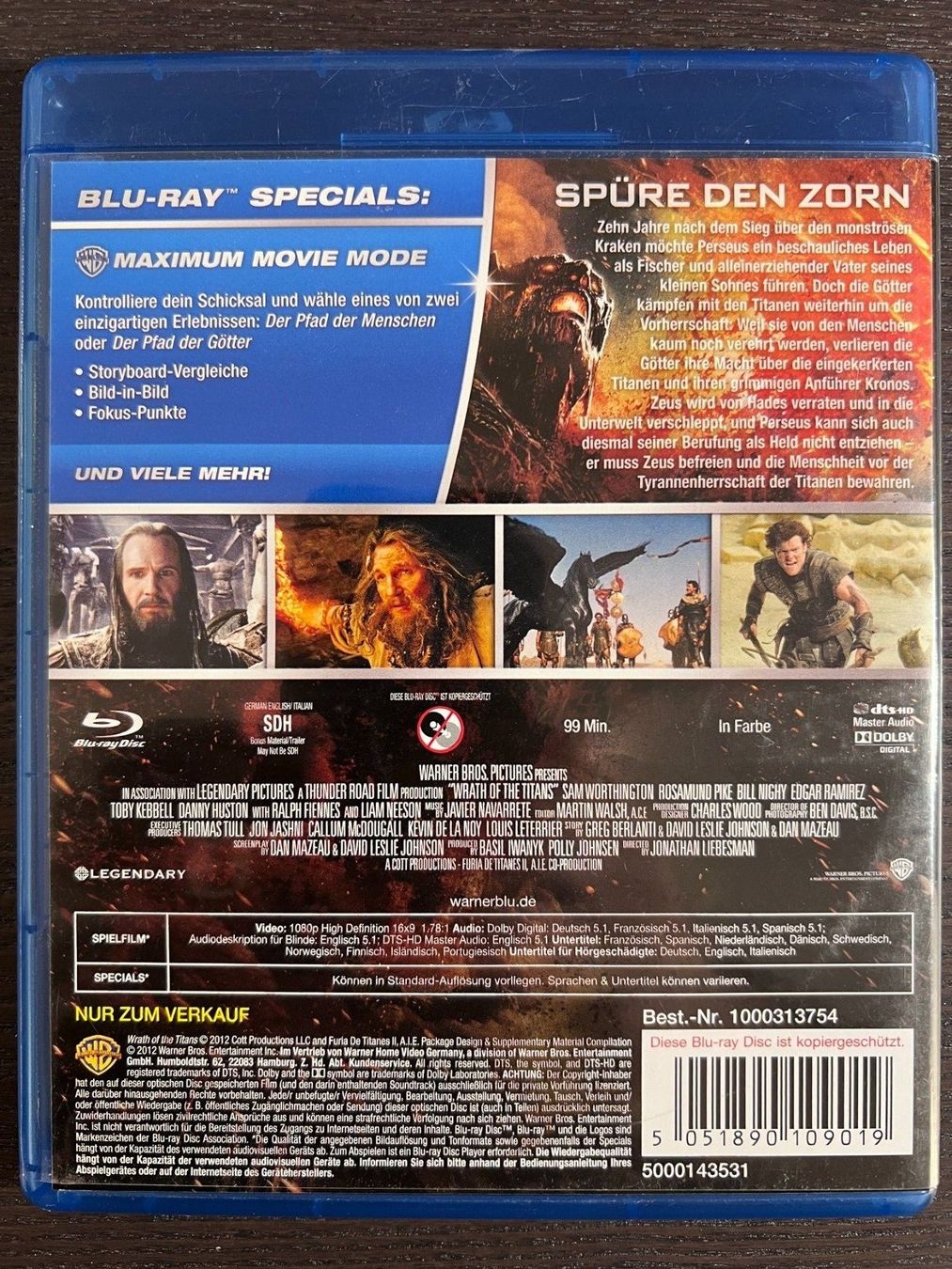 Tutti i DVDs: Zorn der Titanen – Usato da Zürich venduto da Blu-ray_ZH 1