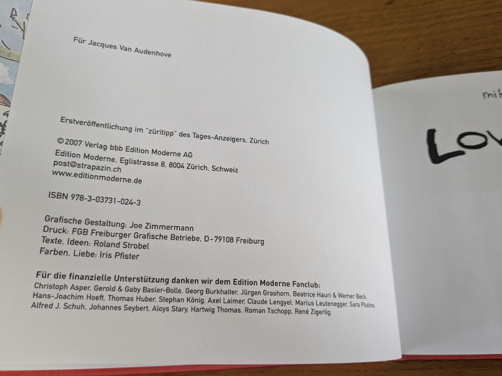 Libri: Love by mike - mike van audenhove – Usato da Wohlen AG venduto da merkur0300 2