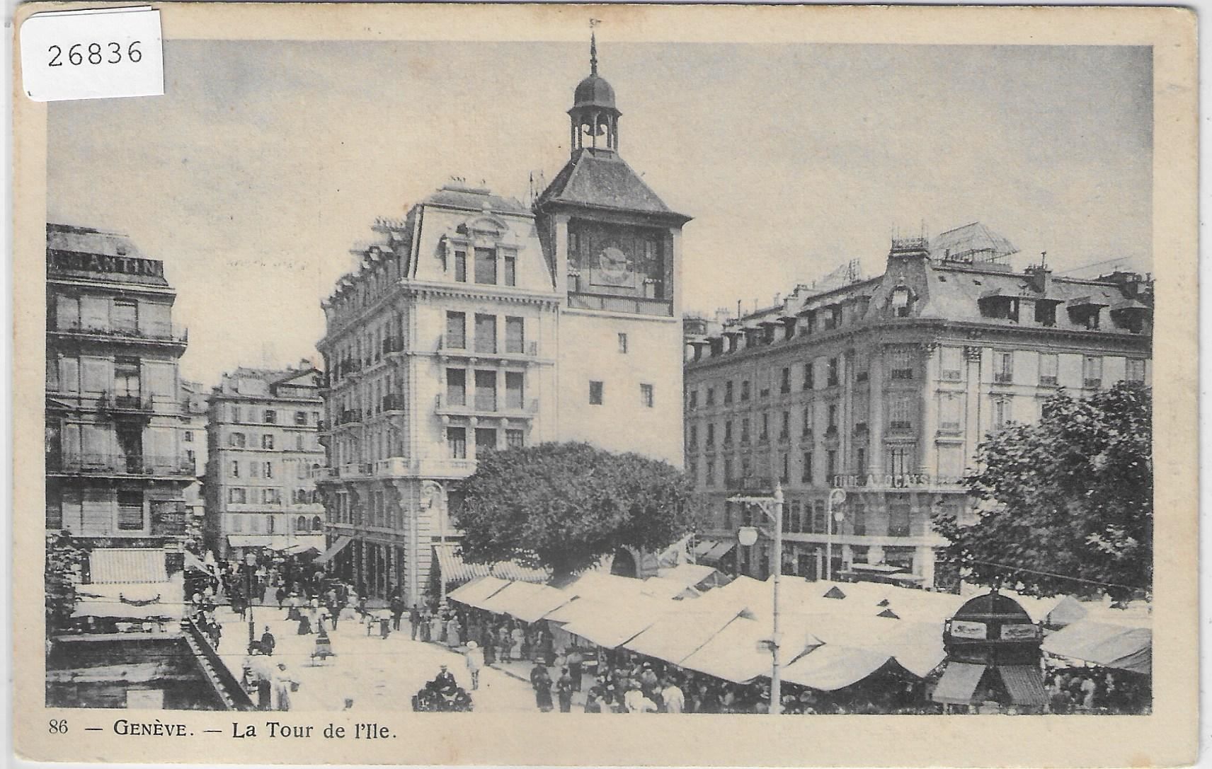Cartoline postali: Geneve - La Tour de l'Ile – Usato da Ettingen venduto da Kartenplanet