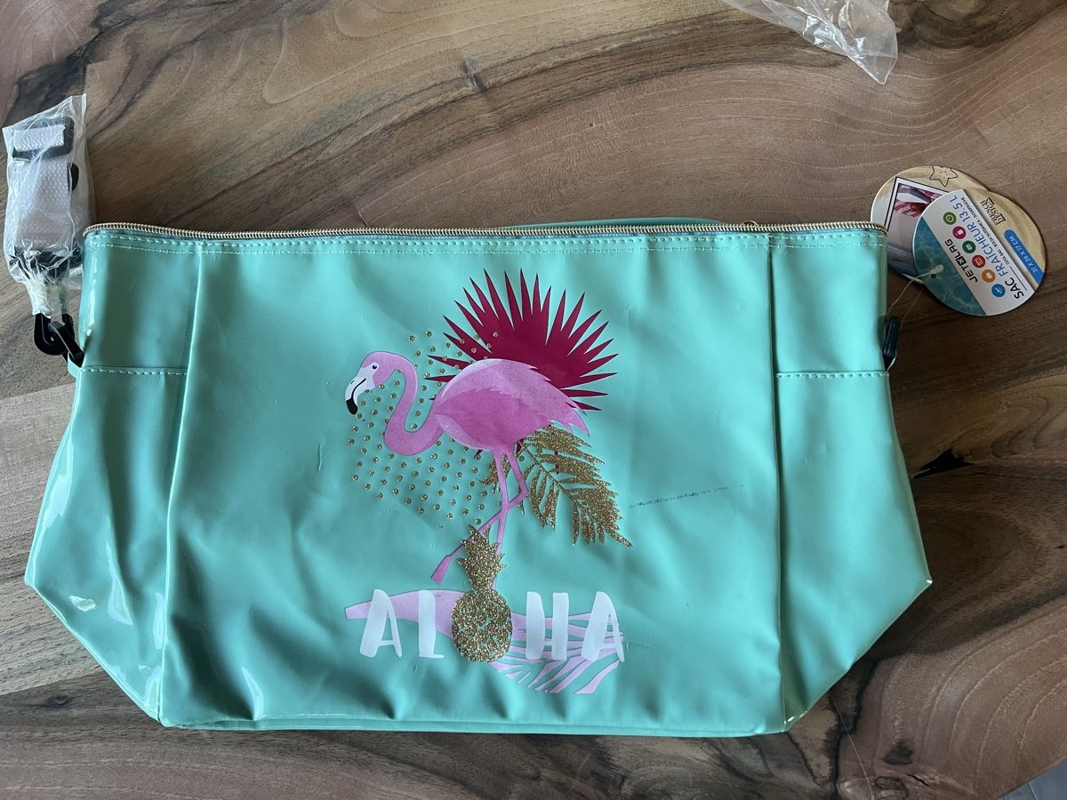 Borse: Kühltasche Flamingo ALOHA neu – Nuovo e nell'imballaggio originale da Derendingen venduto da Laubfleckerli