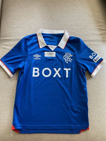 ORIGINAL UND NEU Rangers FC Trikot Junior 146cm