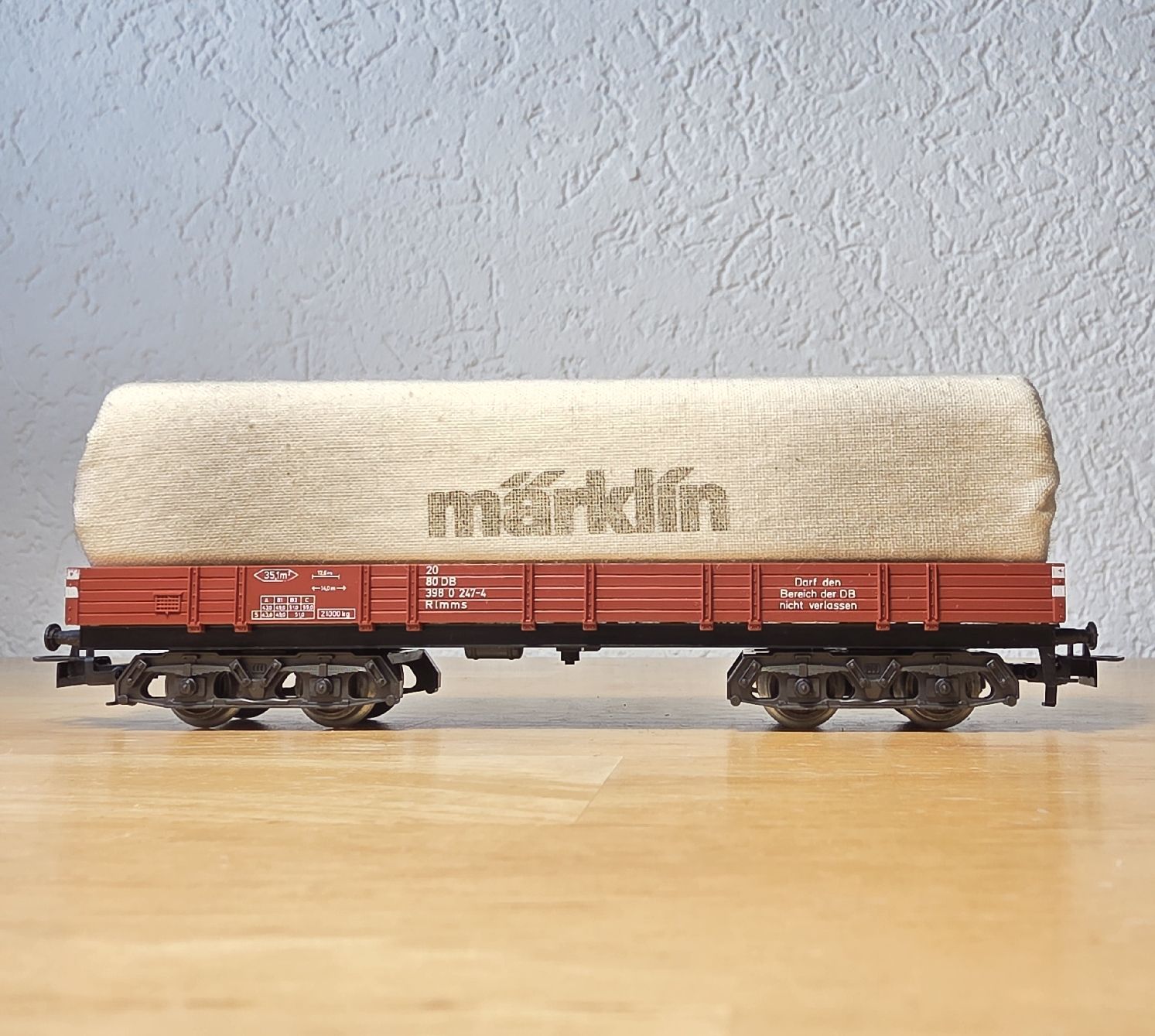 Märklin Modellini di ferrovie: Märklin HO 4475 Güterwagen mit Plane – Nuovo (secondo la descrizione) da Männedorf venduto da Modellbau-wyss