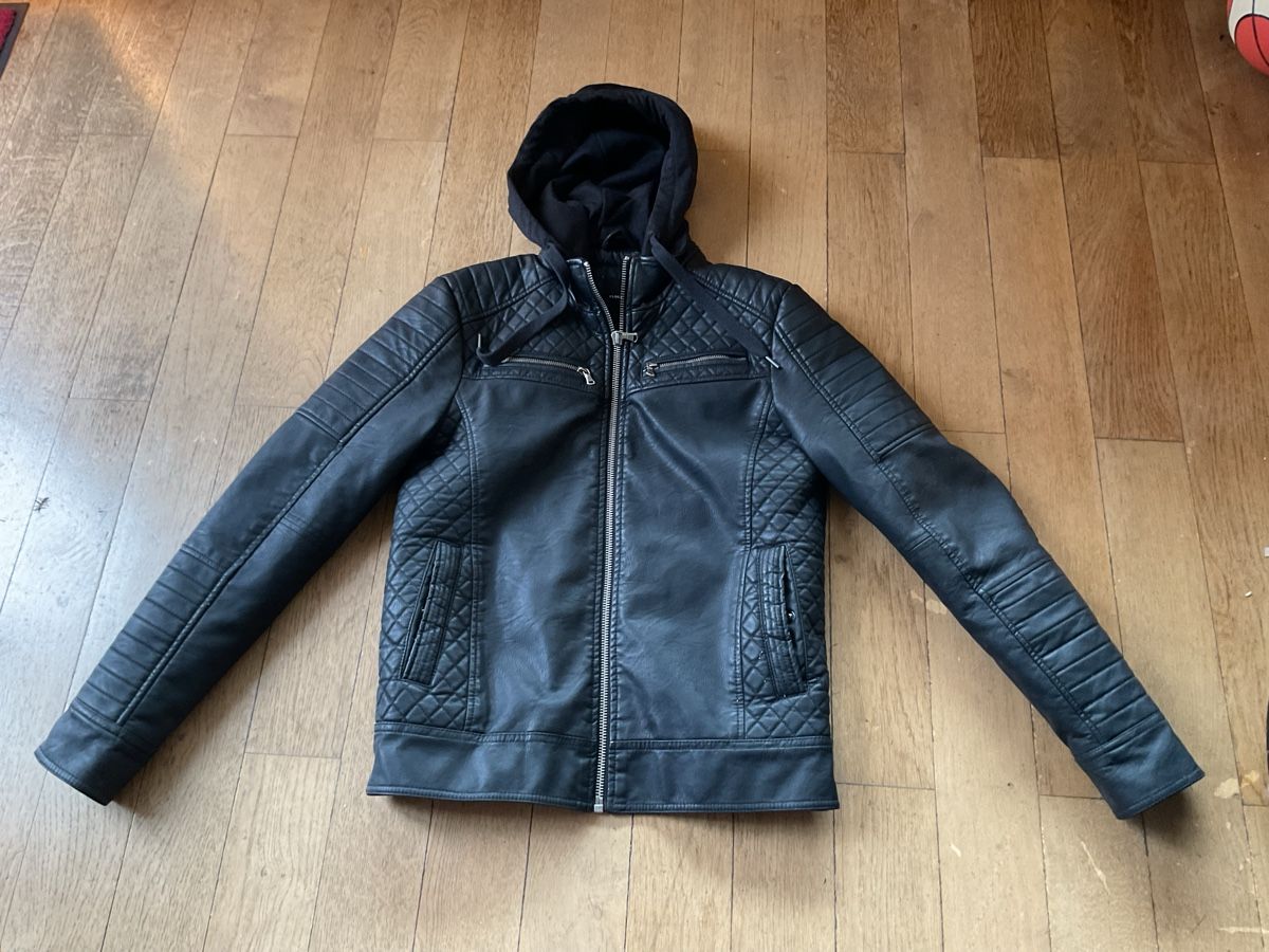 Giacche: Herren Lederjacke Gr. M Clockhouse schwarz – Usato da Trimbach venduto da Lexli11