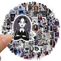 50 stk. Aufkleber Wednesday