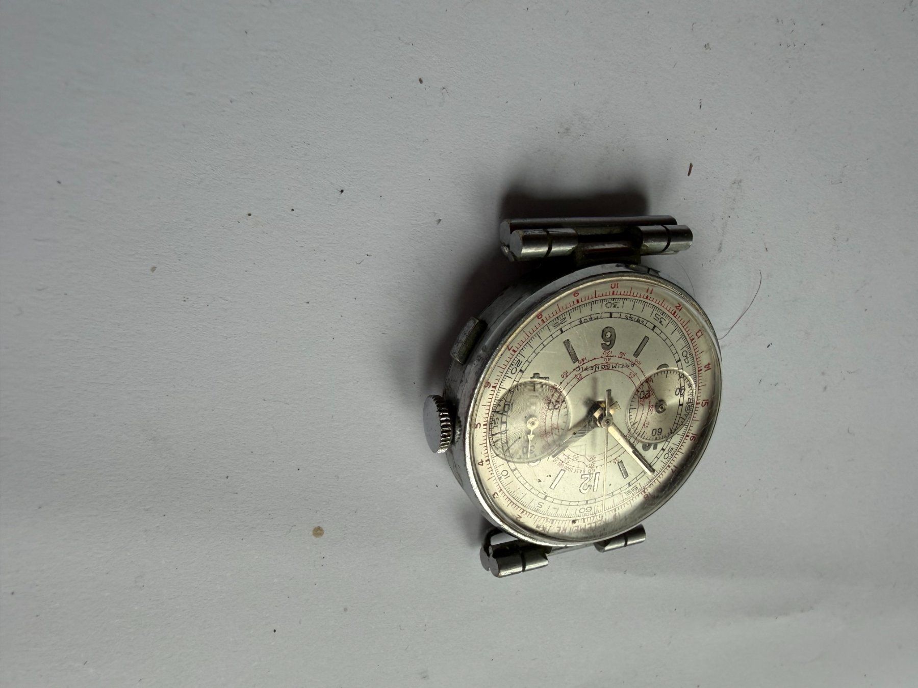 Orologi: Antimagentic Chronograph Mobilmachung 1939 – Difettoso da Worblaufen venduto da chronyves 7