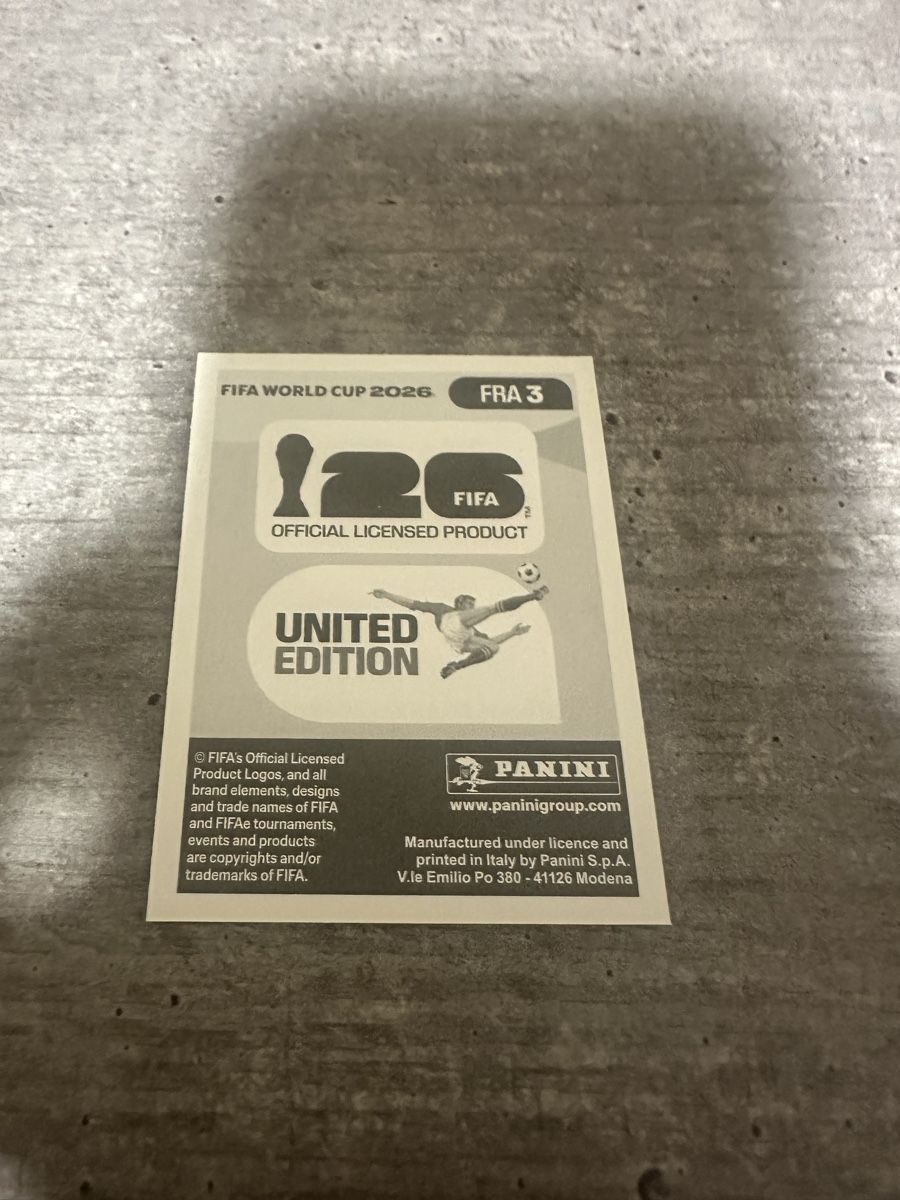 Panini Cartes à collectionner: FRA 3 , FIFA WORLD CUP 2026 PANINI  – Neuf (Voir description) à Frauenfeld par 1PegPeg1 1