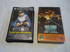 2x VHS Rare Videokassette - Das ende einer Odyssee + Outland