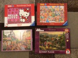 4 Puzzle mit 1000 Teile