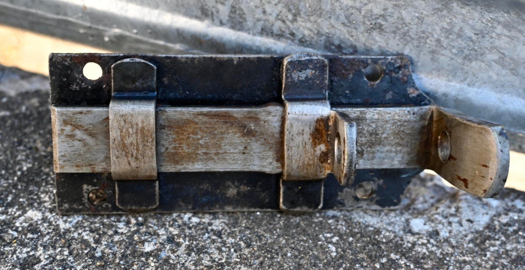 Ferramenta: alter Stossriegel funktioniert L 12.2cm B 5cm – Usato da Pfaffhausen venduto da mono_rec 8