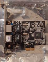 Dual Gigabit LAN PCIe x1 Netzwerkkarte (2x RJ45)