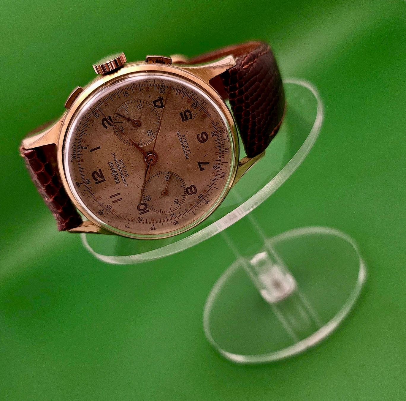 SWISS CHRONOGRAPH SULLY WATCH TACHYMETER CAL. LANDERON 51 (Gebraucht ...