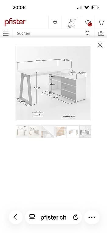 Pfister Scrivanie: Bureau pfister – Usato da Pully venduto da ama_vdv9 2