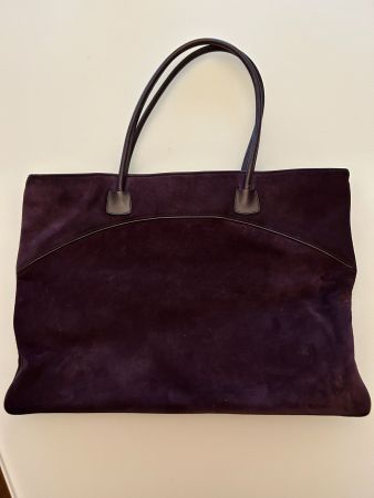 Wildledertasche, Dunkelviolett