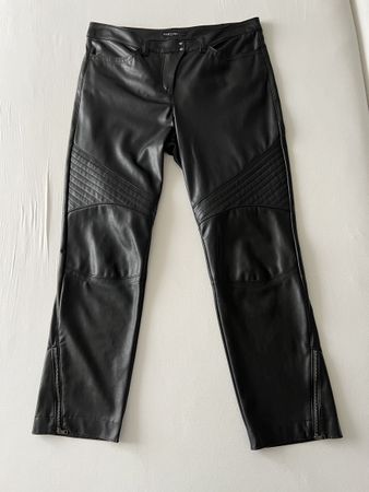 Hose Marc Cain Kunstleder schwarz Grösse N4