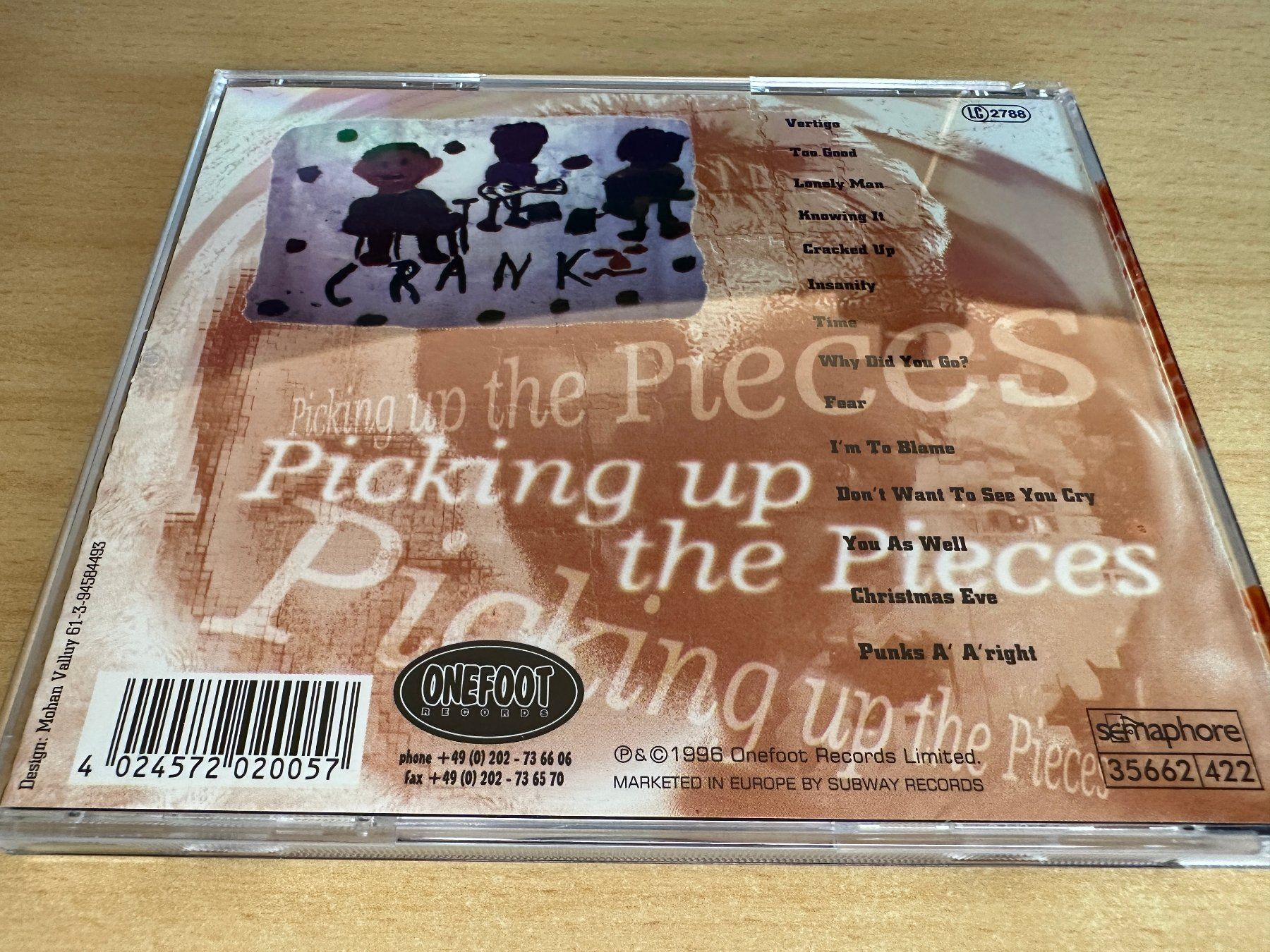 CD: Crank – Picking Up The Pieces – Usato da Rikon im Tösstal venduto da Alpenmutz 1
