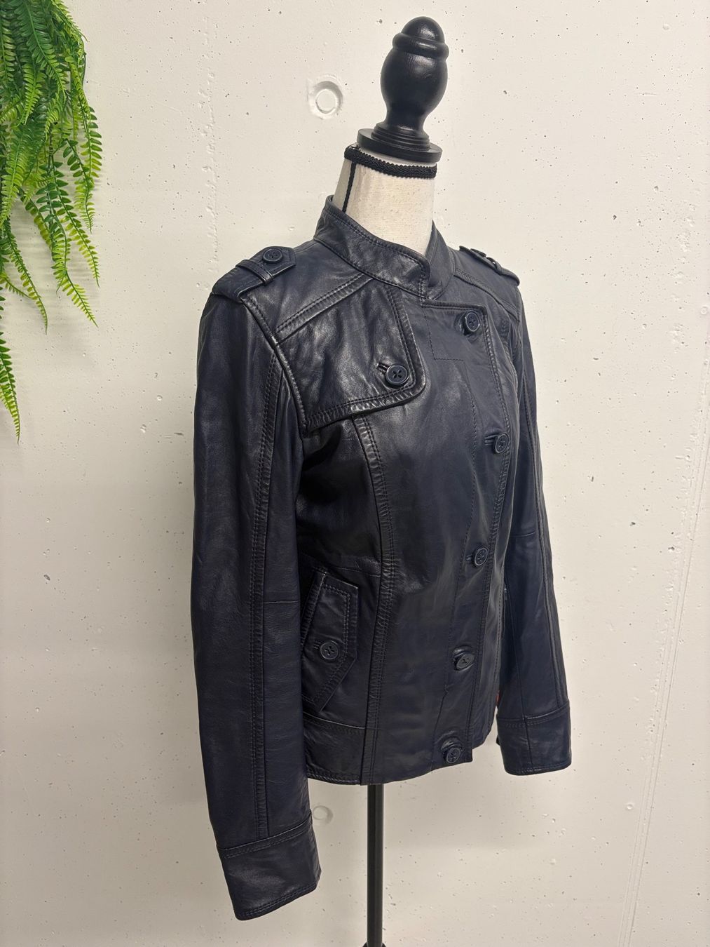 Esprit Giacche: EDC Esprit Lederjacke dunkelblau Gr. M – Nuovo (secondo la descrizione) da Regensdorf venduto da secondchancefashion 3