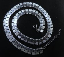 Rhodinierte Silber 800 Halskette 45 cm