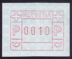 ATM 5/5a_0010-Wert **_1981 bräunlichrot_schmal_Faserpapier !