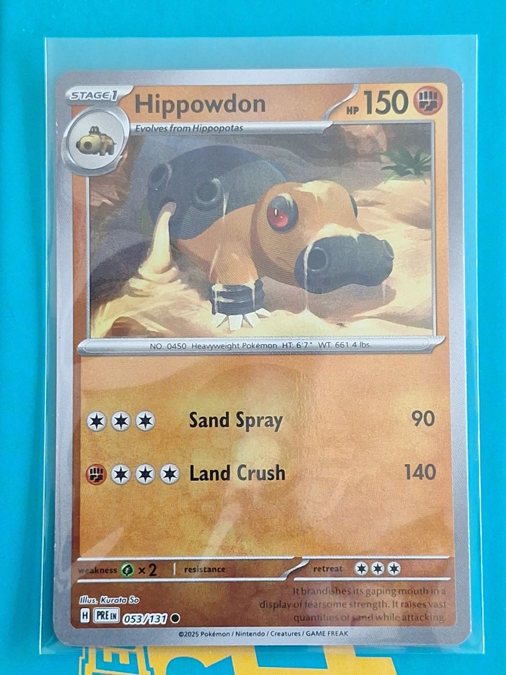 Pokémon Carte collezionabili: Hippowdon - Pokeball Reverse Holo - Prismatic Evolution – Usato da Altstätten SG venduto da GGsGameshop
