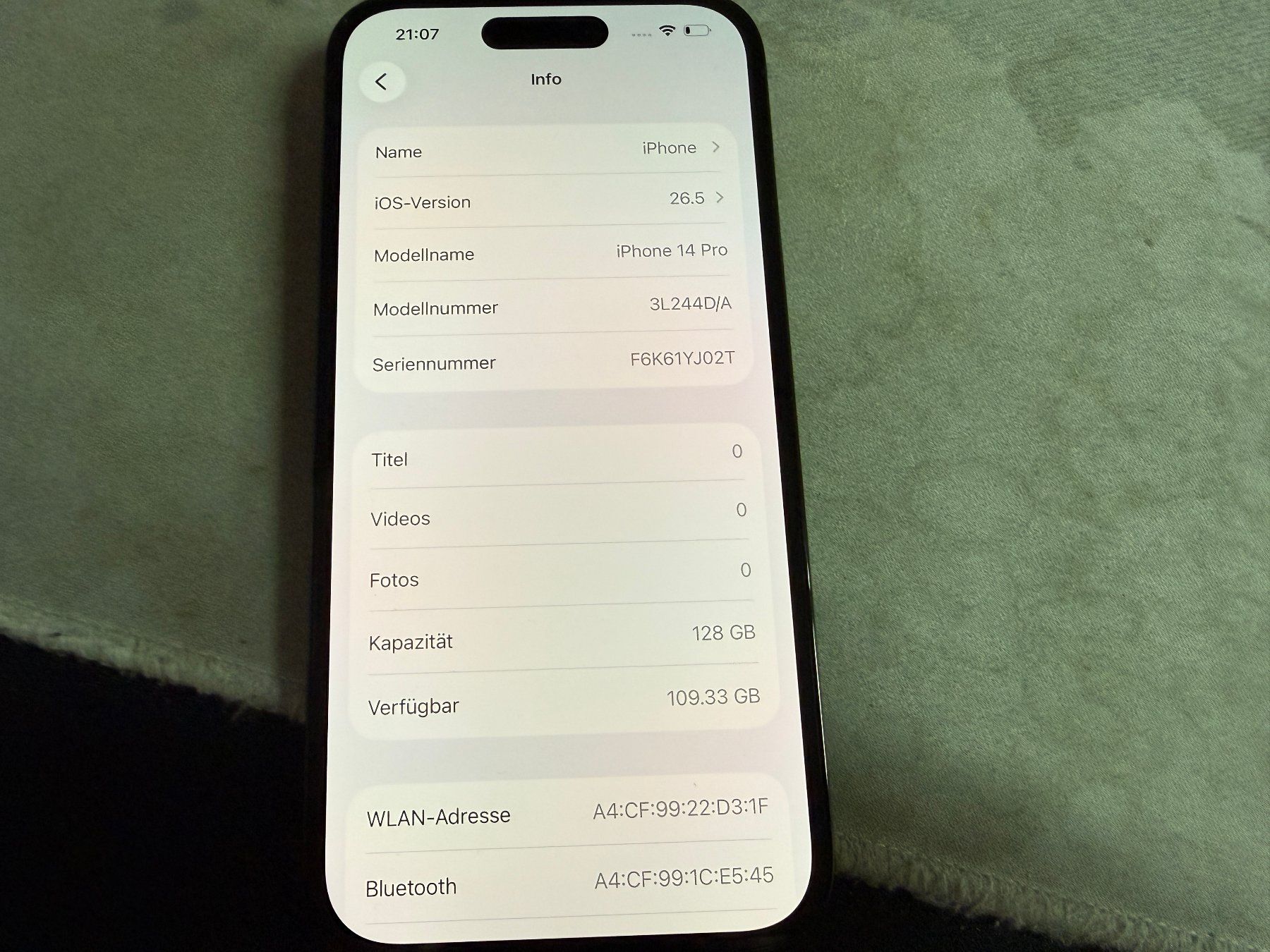 Apple Handys / Smartphones: Iphone 14 Pro 128Gb – Gebraucht aus Au SG von bah_6f5w 3
