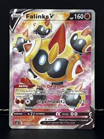 Pokemon Karte Falinks V 102/096 SR guter Zustand