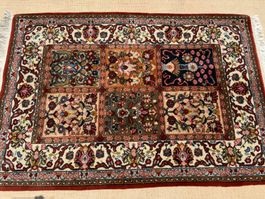 Tabriz Indien 143x98cm Teppich handgeknüpft sauber