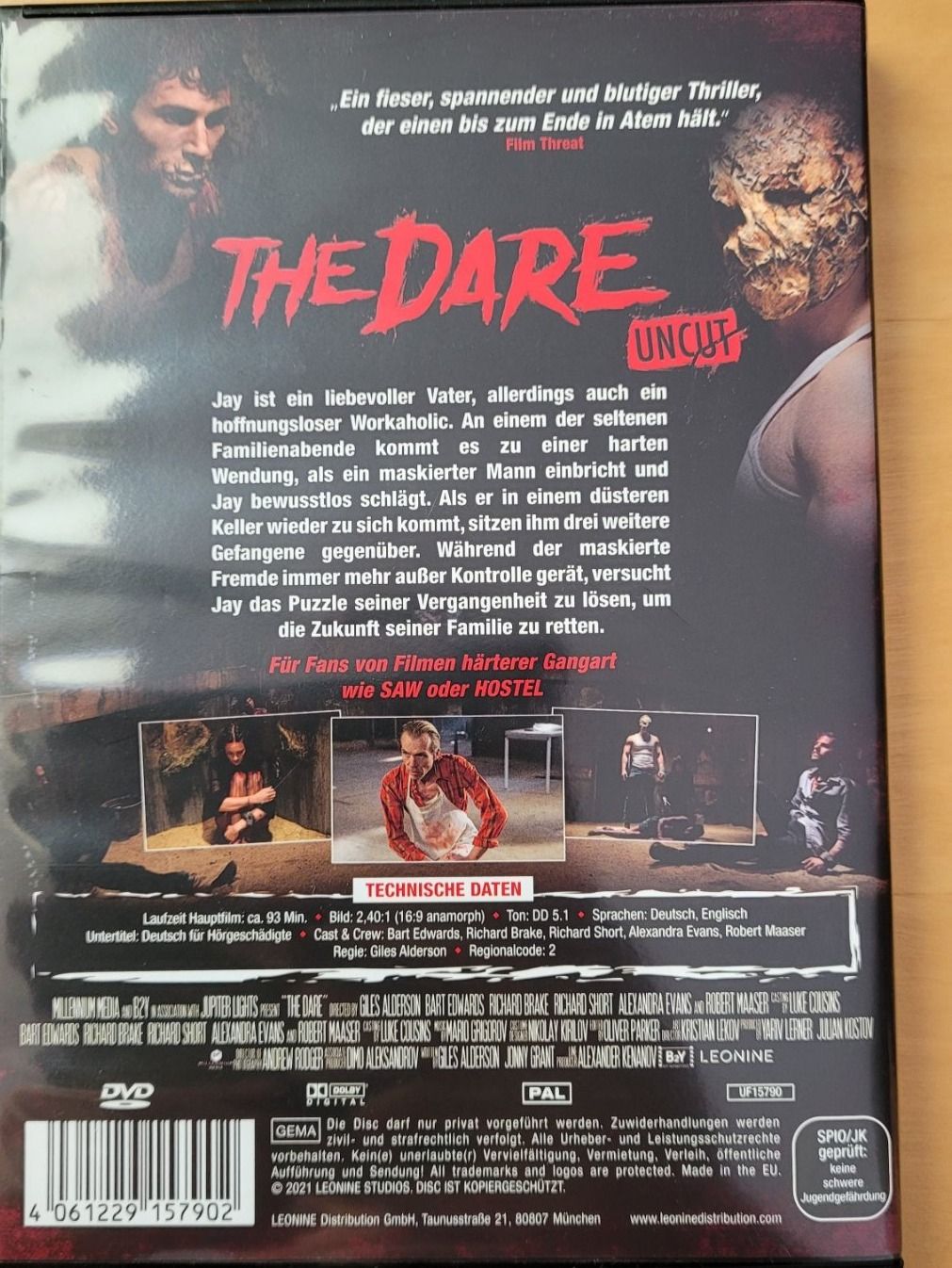 Alle DVDs: THE DARE - UNCUT – Gebraucht aus Neftenbach von Mador6 3