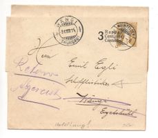 BRIEF von Weinfelden nach Wängi Schifflisticker Egli, Retour