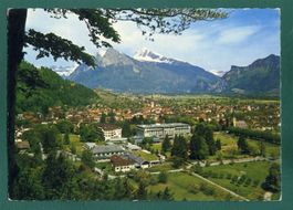 Bad Ragaz mit Churfirsten, Gonzen und Alvier, 1964, gelaufen