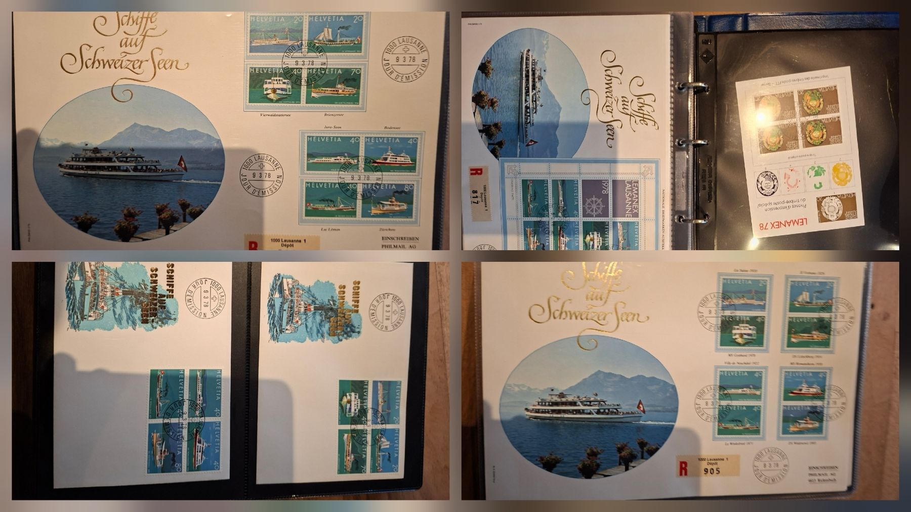 Tous les timbres: Lemanex 1978 Schiffsamlung / Briefe div – D'occasion à Balgach par SIMEON27 2
