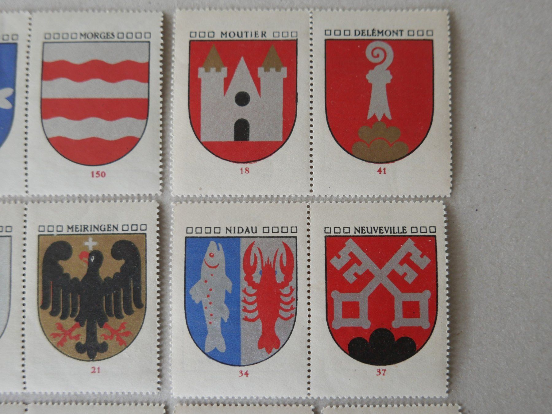 Tutti i francobolli: REKLAMEMARKEN GEMEINDEWAPPEN KAFFEE HAG – Usato da Balgach venduto da Zwischenraum 2