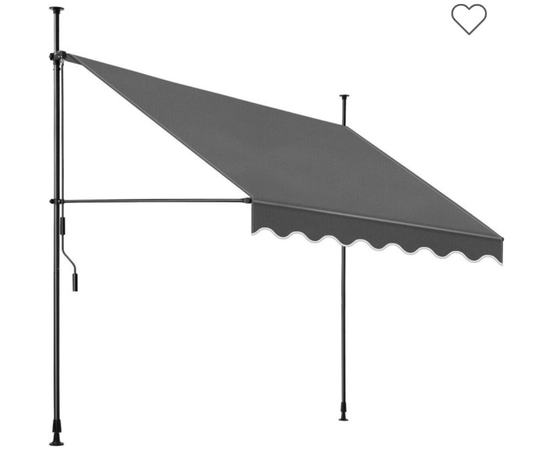 Ombrelloni: Klemmmarkise schwarz/grau 250 x 180 cm – Nuovo (secondo la descrizione) da Rotkreuz venduto da NextChance