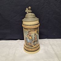 Versand möglich! Hoher Bierkrug, Bierhumpen, mit Motiv