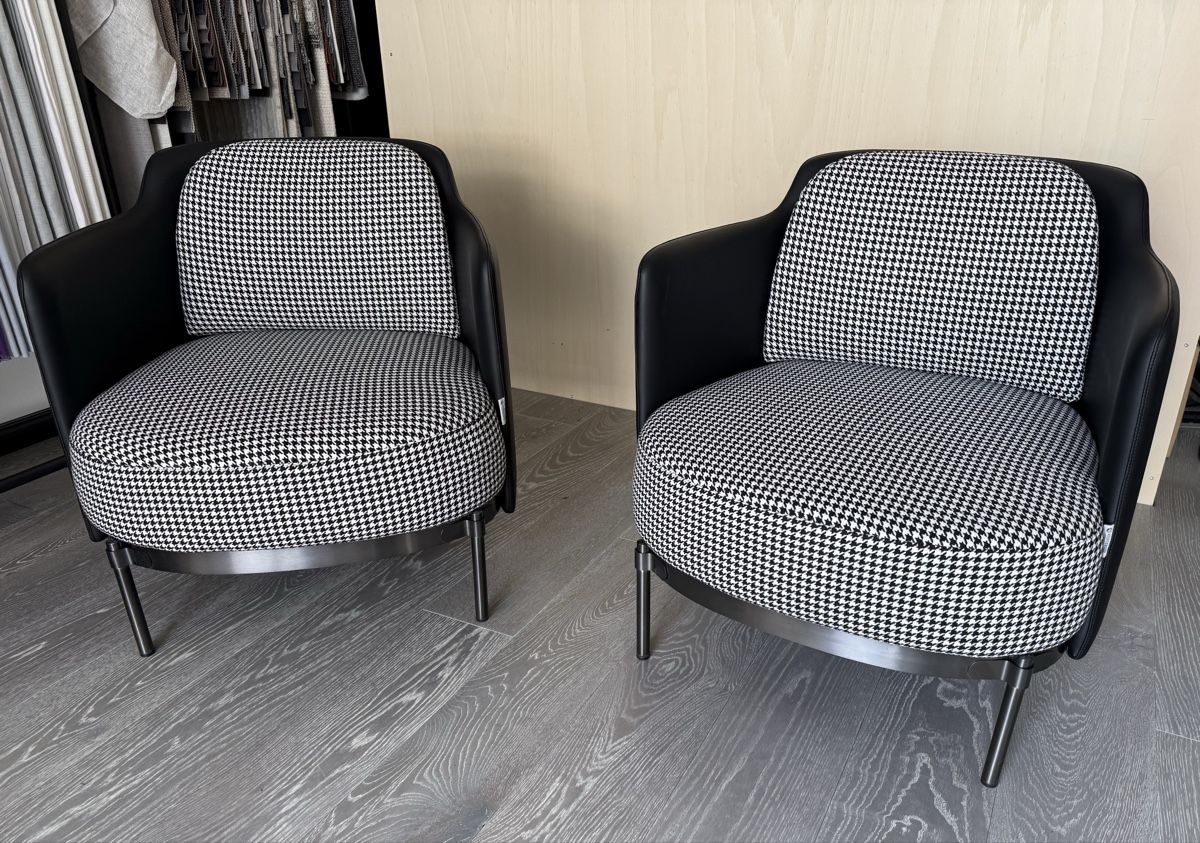 Poltrone: 2 Sessel mit Hahnentrittmuster schwarz/weiss – Nuovo (secondo la descrizione) da Kreuzlingen venduto da boriqua01 1