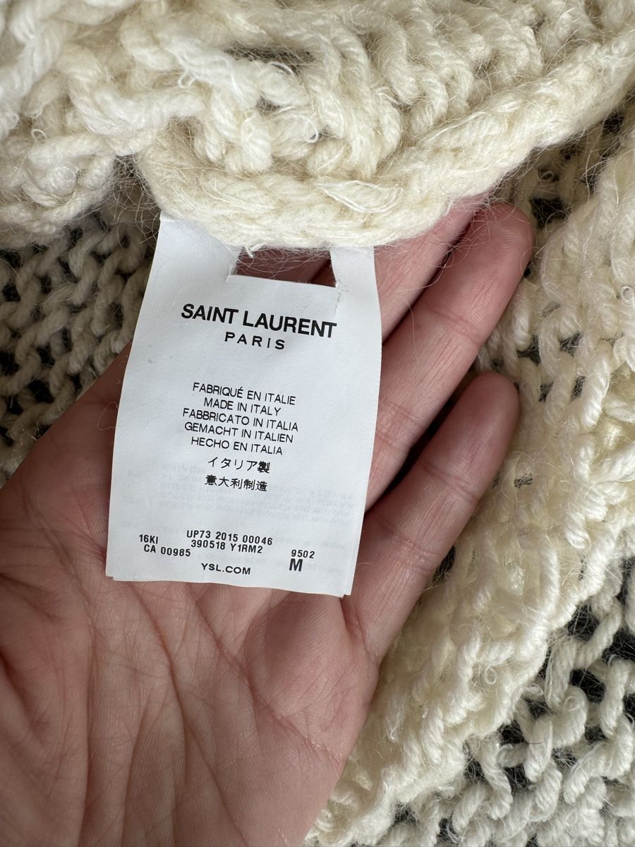 Saint Laurent Pullover & Sweatshirts: Maglione Saint Laurent bianco – Gebraucht aus Montagnola von lor_pqc7 3