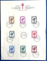 1938 Belgien Spezialblatt  Satz ET Kampf gegen  Tuberkulose