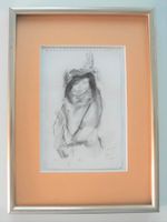 Pierre Spori 1923 – 1989 Portrait Dame mit Hut