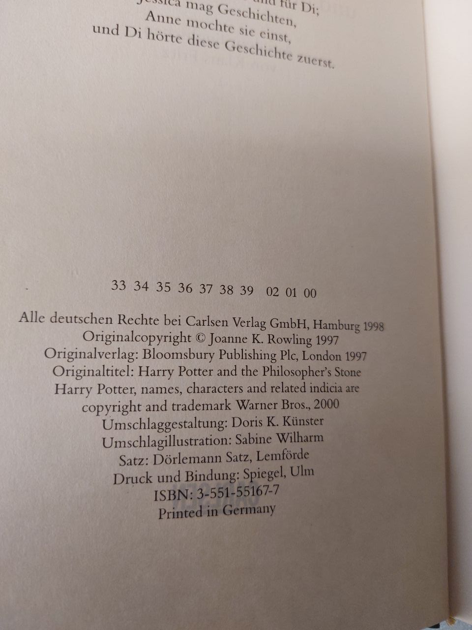 Libri: Harry Potter und der Stein der Weisen – Usato da Pambio Noranco venduto da Pol69 2