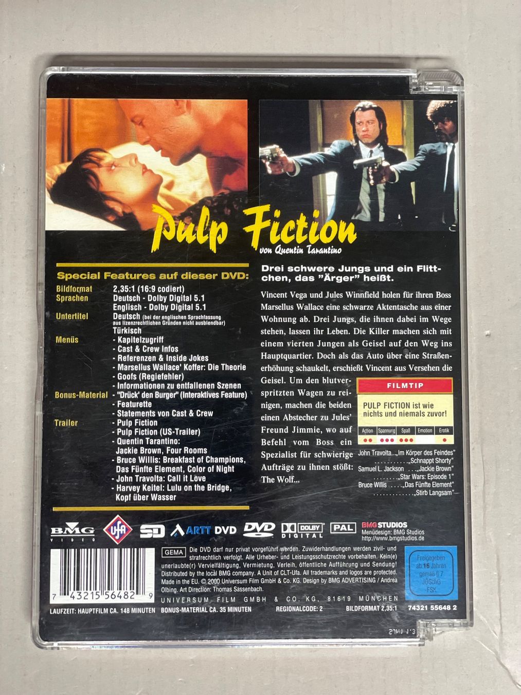 Tutti i DVDs: Pulp Fiction - Tarantino - KULT mit Bonus Material – Usato da Muri b. Bern venduto da AdidasCollector 1