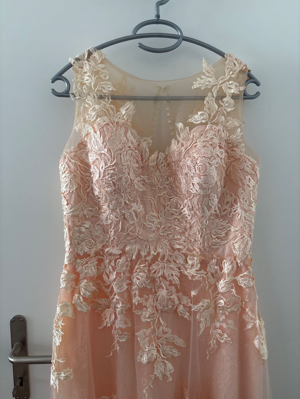 Kleider: Abendkleid rosa lang Spitze Grösse 38 – Gebraucht aus Amriswil von lom_g25z 1