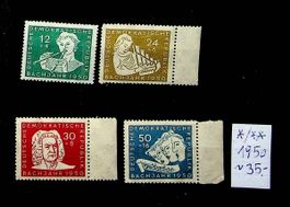 ALLEMAGNE RDA SÉRIE DE TIMBRES NEUFS** 1950. COTE 35 € /V933