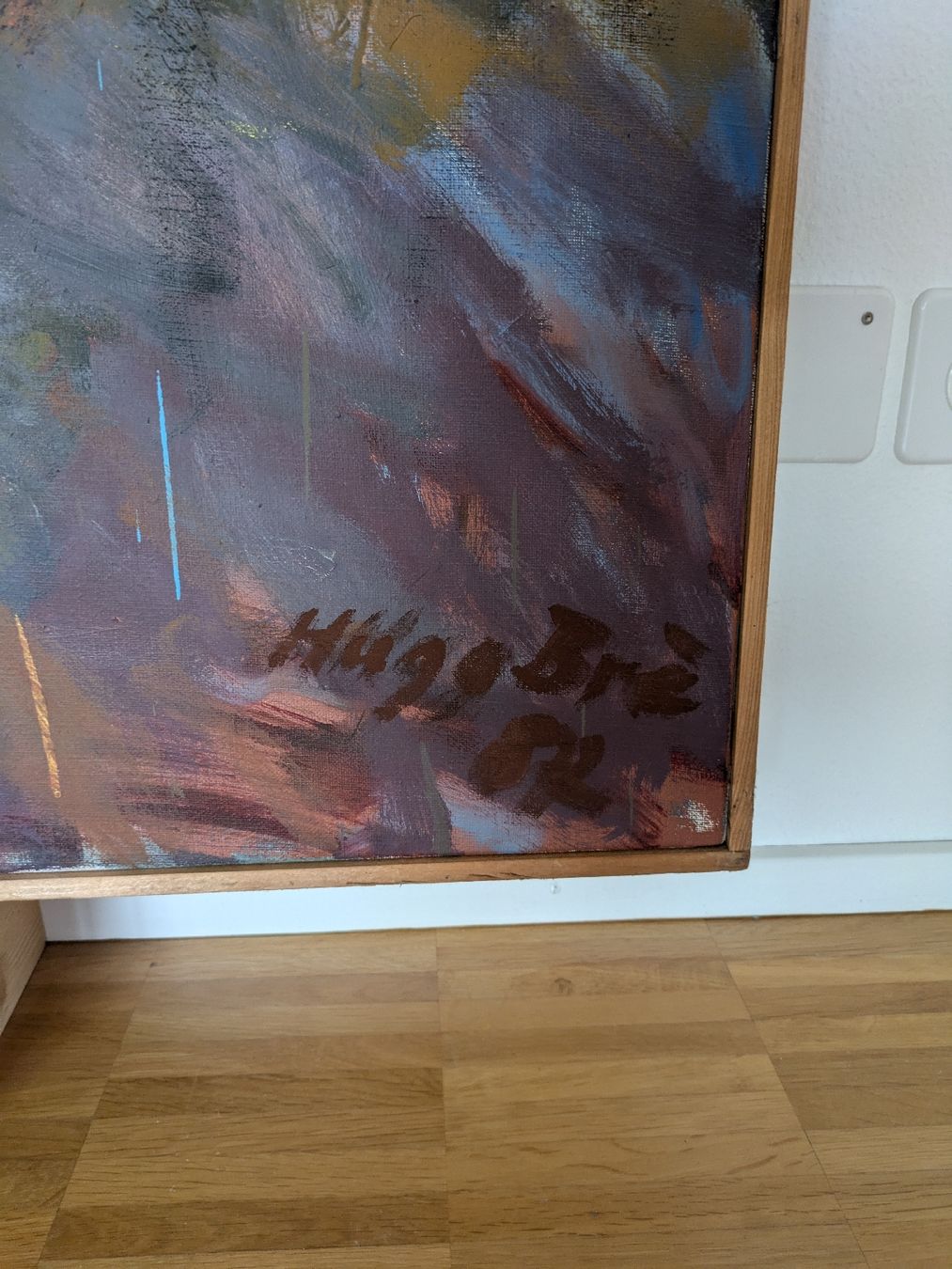 Dipinti: Grosses Gemälde Hugo Bre, signiert – Usato da Muttenz venduto da medusa02 5