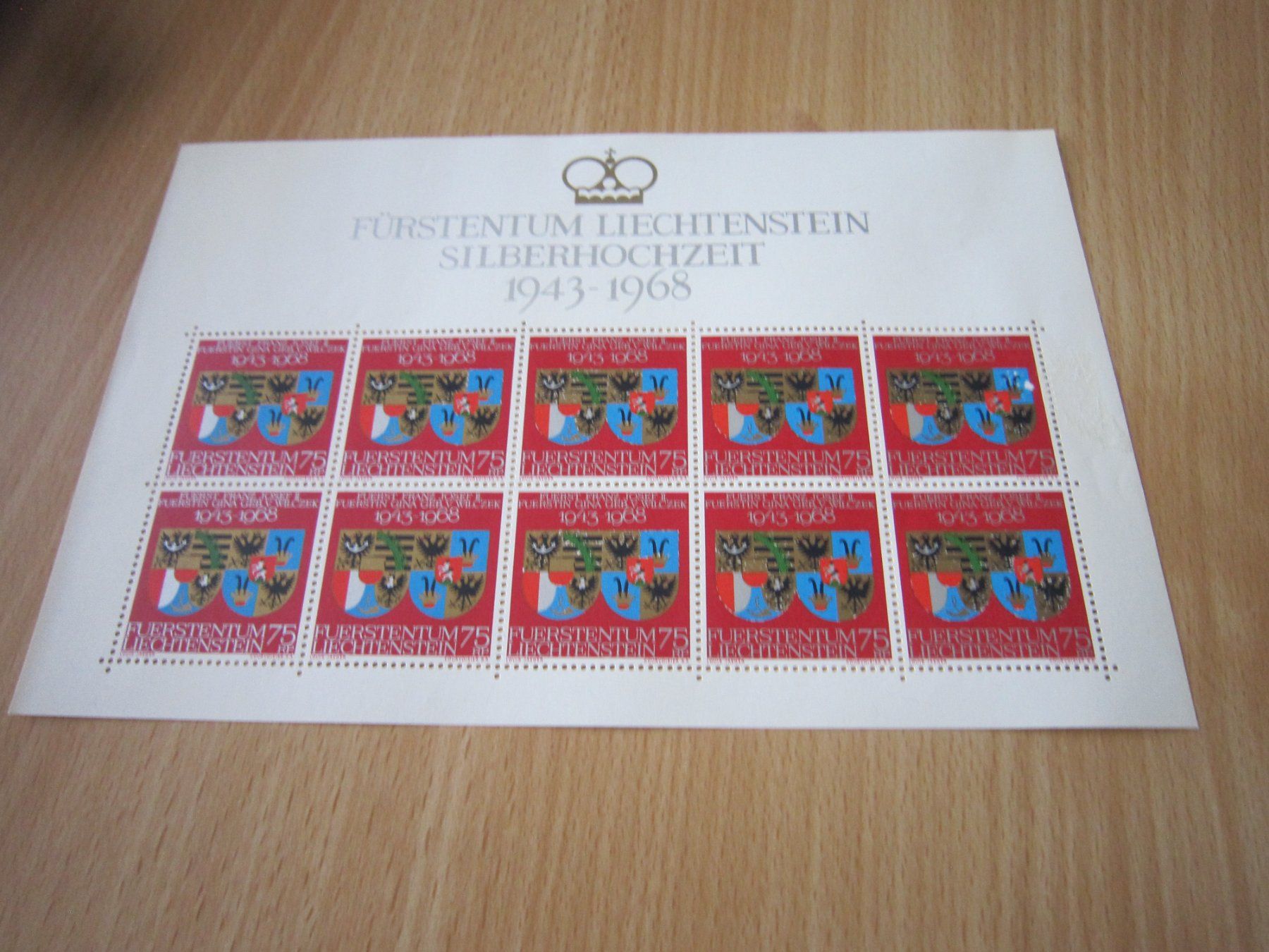 Tous les timbres: Lichtenstein Block 1968 – D'occasion à Giubiasco par sal_9j6w