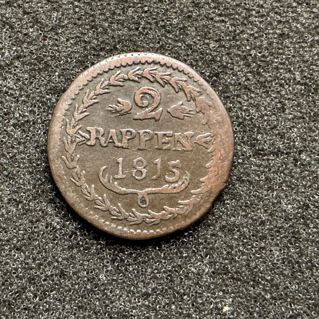 Tutti le monete: 2 Rappen Kanton Schwyz 1815 – Usato da Reitnau venduto da tb-muenzen