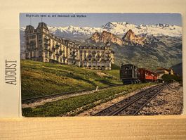 AK von Rigi Kulm mit Bergpanorama